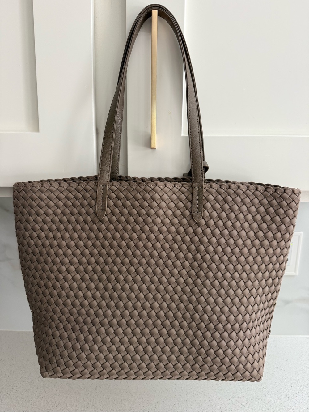 NAGHEDI Jetsetter Woven Tote Bag Cashmere - Picture 5 of 13